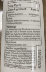 Deodorant & Anti-Perspirant Roll-on