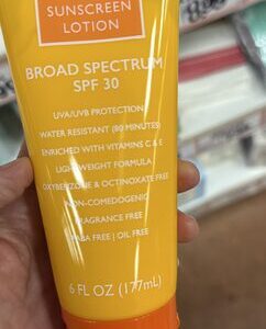 sunscreen lotion