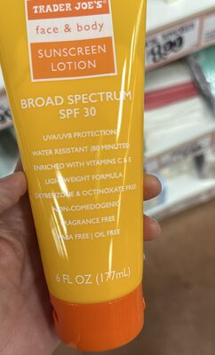 sunscreen lotion