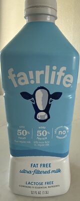 FAIRLIFE LACTOSE FREE FAT FREE MILK