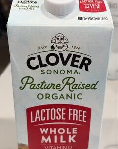 Lactose free whole milk