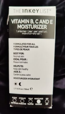 Vitamin B, C and E moisturizer