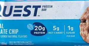 Oatmeal Chocolate Chip Protein Bar