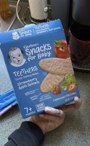 Gentle Teething Wafers Strawberry Apple Spinach