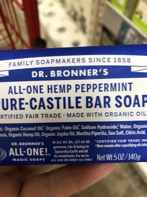 All-One Peppermint Pure-Castile Bar Soap
