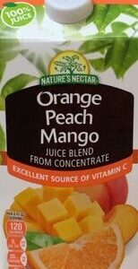 Orange, Peach, Mango Juice Blend