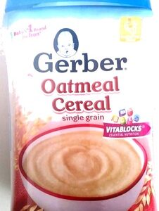 Oatmeal Single Grain Cereal (Supported Sitter)