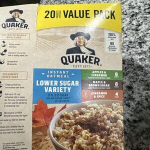 Instant Oatmeal Lower Sugar Variety