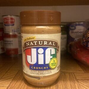 Natural Jif Crunchy Peanut Butter Spread