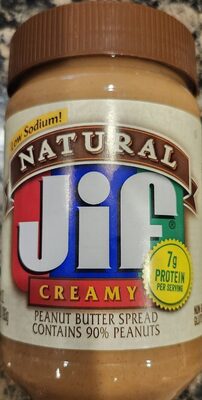 Natural Jif Creamy Peanut Butter Spread